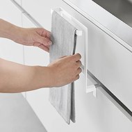 Yamazaki Tower Towel holder, adjustable, white - Kitchen Towel Hangers