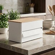 Yamazaki Rin Kitchen towel roll dispenser, white - Kitchen Roll Holder