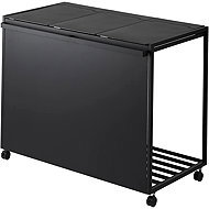 YAMAZAKI Tower 3-piece waste bin, black - Rubbish Bin