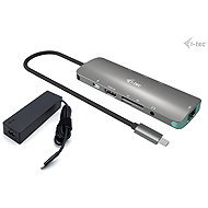 i-tec USB-C Metal Nano Docking Station 4K HDMI LAN with PD 100W + i-tec Universal Charger 100W - Docking Station