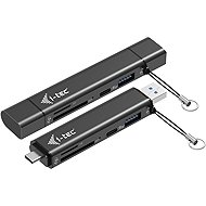 i-tec USB-C/USB-A Dongle for SD, TF and 2x USB (1x USB-A, 1x USB-C) - USB Hub