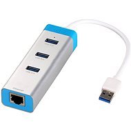I-TEC USB 3.0 Metall-Hub mit Gigabit-Ethernet-Adapter - USB Hub