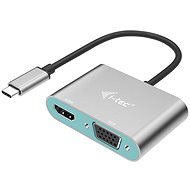 I-TEC USB-C Metall HDMI und VGA Adapter - Adapter