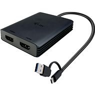 i-tec USB-A/USB-C Dual 4K HDMI Video Adapter - Átalakító