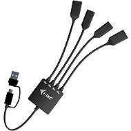 i-tec USB-C/USB-A Cable HUB 4 port (2x USB-C, 2x USB-A) - USB Hub