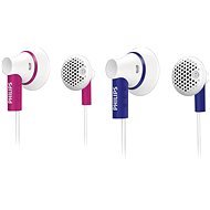 Philips SHE3000 set 2pcs - 1pcs white-pink, 1pcs white-violet - Headphones