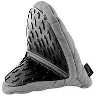 Vialli Design Low kitchen glove with silicone LIVIO, grey-black_29620 - Oven Mitt