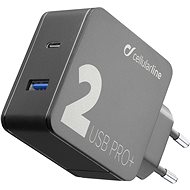 Cellularline Multipower 2 PRO+ with Smartphone Detect Technology USB-C + USB port 36W black - Wall Charger