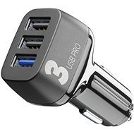 Cellularline Car Multipower 3 PRO with Smartphone Detect 3 x USB port 42W, Black - Car Charger