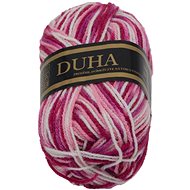 Jan Rejda Rainbow 50g - 166 white, light pink, dark pink - Yarn