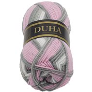 Rainbow 50g - 041 white, grey, pink - Yarn