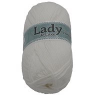 Lady NGM de luxe 100 g – 1100 biela - Priadza