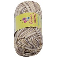 Jan Rejda Camila multicolour 50g - 9109 white, beige, brown - Yarn
