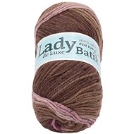 Lady de Luxe BATIK 100g - 606 pink, brown - Yarn