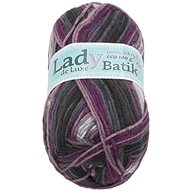 Lady de Luxe BATIK 100g - 609 white, purple, grey - Yarn