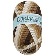 Lady de Luxe BATIK 100g - 611 white, beige, brown - Yarn