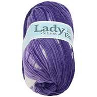 Lady de Luxe BATIK 100g - 612 white, purple - Yarn