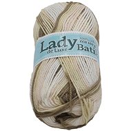 Lady de Luxe BATIK 100g - 614 white, beige - Yarn