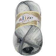 DIVA batik 100g - 1900 grey, black - Yarn