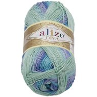 DIVA batik 100g - 1767 blue, turquoise - Yarn
