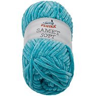 VLNIKA s. r. o. Velvet Soft 100g - 242 turquoise - Yarn