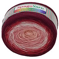 SpagoYarn Rainbow 250g - 1 pink-wine - Yarn