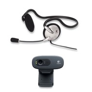 Logitech QUICKCAM C270 + Headset PC 120 - Webcam