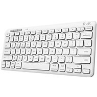 Trust LYRA Compact Wireless Keyboard - US, fehér - Billentyűzet