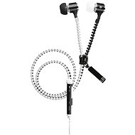 Urban Revolt Zipper In-ear Headset - Black & White  - Headphones