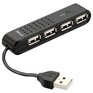 Trust Vecco 4 Port USB 2.0 Mini Hub - Fekete - USB Hub