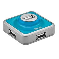 Trust 4 Port USB 2.0 Micro Hub - Blue  - USB Hub