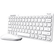 Trust Lyra Compact Set ECO - US, bílá - Keyboard and Mouse Set