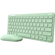 Trust Lyra Compact Set ECO - US, grün - Tastatur/Maus-Set