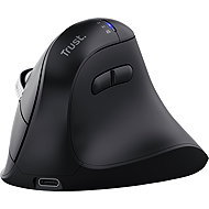 Trust VYRAN Ergonomic Multi-Wireless Hyperscroll Mouse Black - Mouse