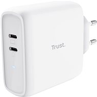 Trust MAXO 65W 2P USB-C CHARGER, white - Wall Charger