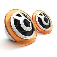 Samsung Pleomax Acryl S-400W white-orange, 2x2W, 2.0 system, 3,5mm jack - Speakers