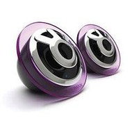 Samsung Pleomax Acryl S-400B black-violet, 3W, 2.0 system, 3,5mm jack - Speakers