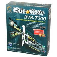 Compro VideoMate DVB-T300, interní analogový/ digitální DVB-T tuner, AV in, S-Video in, DO, české EP - Set-Top Box