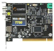 DVB-T tuner Compro VideoMate DVB-T750  - Set-Top Box
