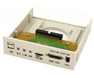 UDS2015 - panel do 5.25" pozice 2x USB, 3x Audio 3.5" Jack, Volume, GamePort, FireWire - PC Case