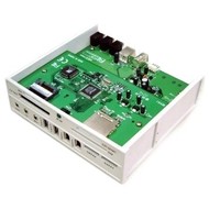 KOUWELL F7210 - panel do 5.25" p., čtečka 10in1, 2x USB2.0, 3x Audio, 2x FireWire, 2x SATA - PC Case