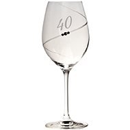 B. BOHEMIAN Jubilee wine glass "40" 470 ml COSMIC 1 pc - Glass