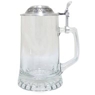 JTF Beer mug with tin lid Stern ornament 0.5 l - Glass