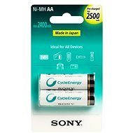 Sony NiMH 2500mAh AA, 2 db - Tölthető elem