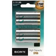 Sony 2700mAh NiMH, AA, 4 Stück - Einwegbatterie