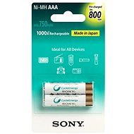 Sony NiMH 800 mAh, AAA, 2 ks - Nabíjateľná batéria