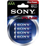 Sony STAMINA PLUS, LR03/AAA 1.5V, 4 db - Eldobható elem