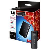  Sony 2.5 "HDD 1000 GB 32 GB + Black USB Flash Drive  - External Hard Drive