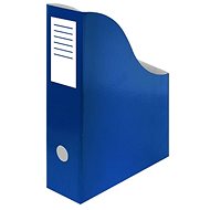 Magazine box A4/80 mm Junior cardboard blue - Magazine Rack