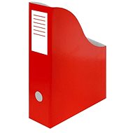 Magazine box A4/80 mm Junior cardboard red - Magazine Rack